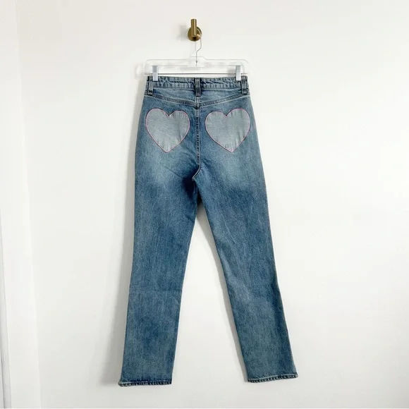 NEW Juicy Couture Venice Heart Shaped Back Jeans Size 26 - Picture 7 of 9